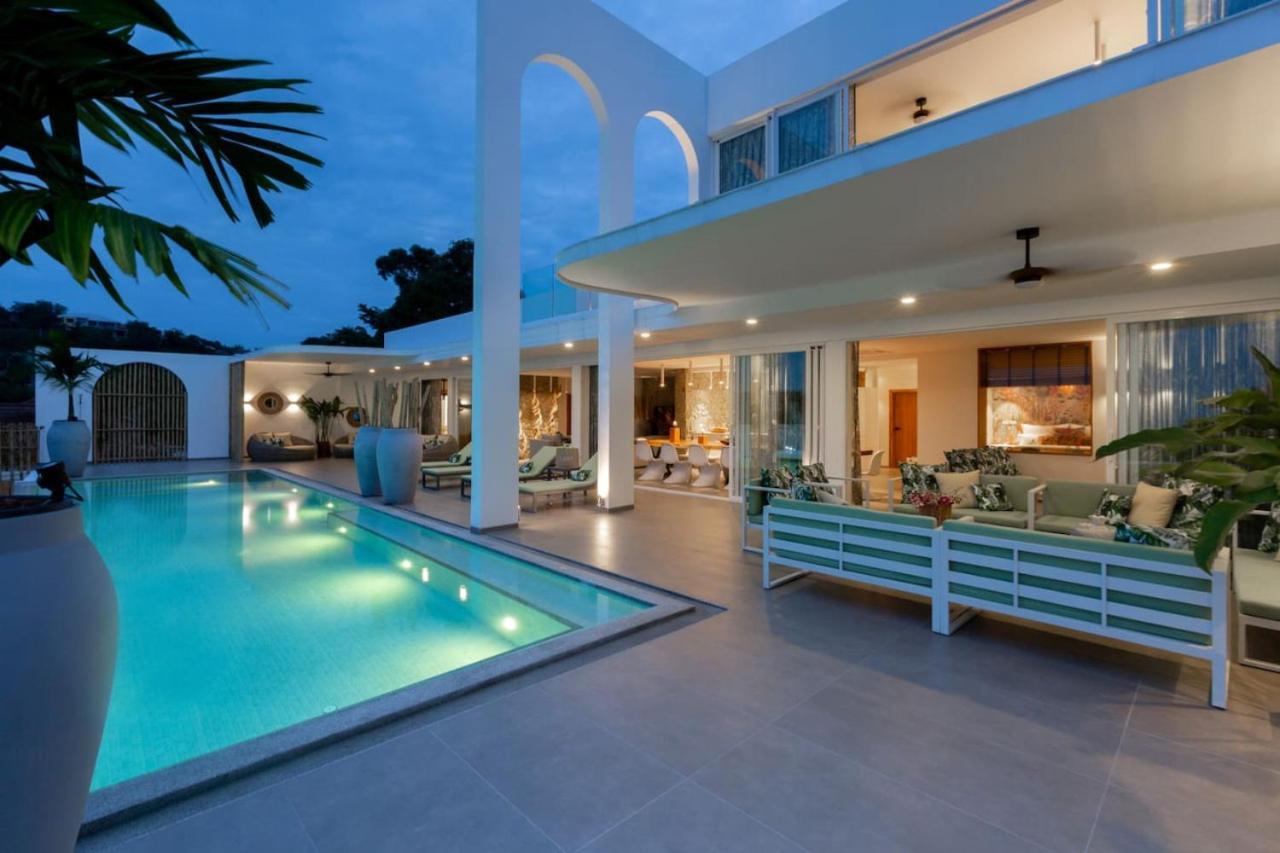 C Villa 8Br Luxury Seaview Villa, 2 Swimming Pools Самуи Экстерьер фото