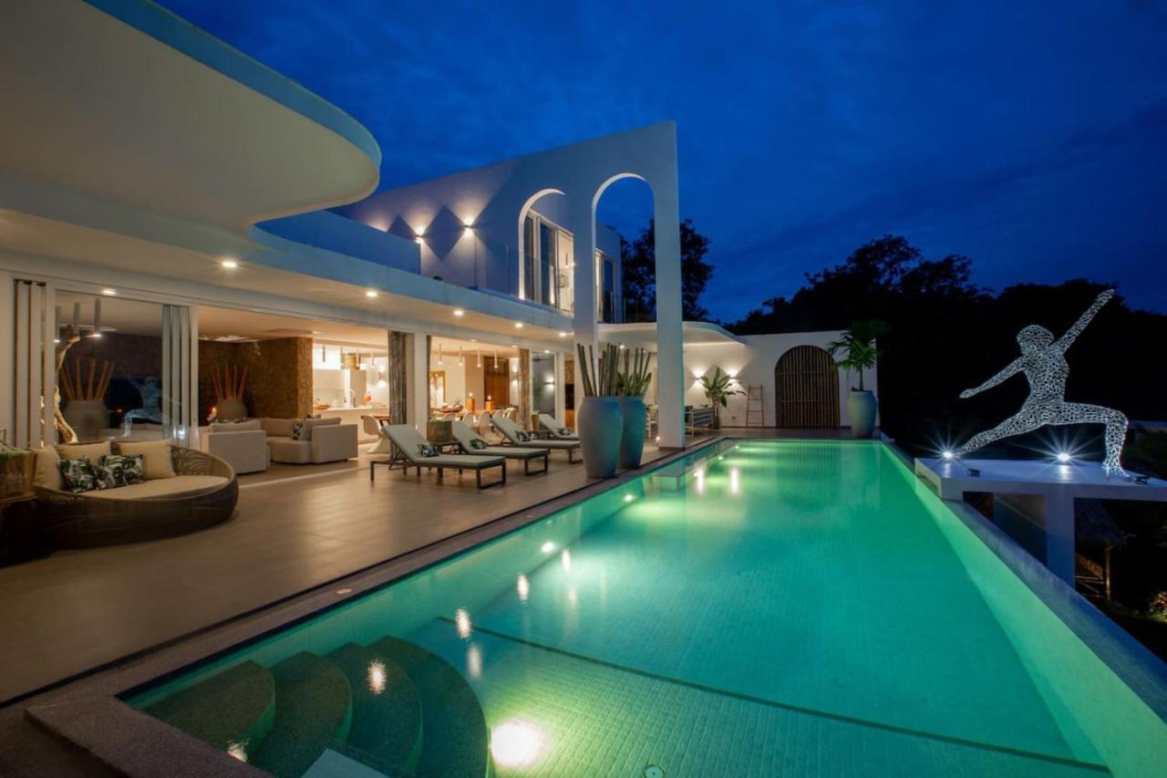 C Villa 8Br Luxury Seaview Villa, 2 Swimming Pools Самуи Экстерьер фото