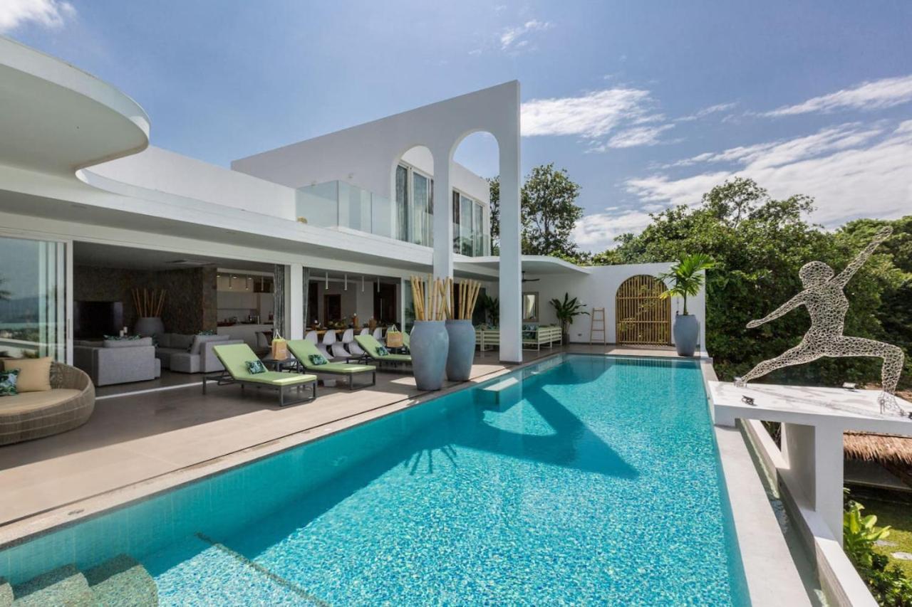 C Villa 8Br Luxury Seaview Villa, 2 Swimming Pools Самуи Экстерьер фото